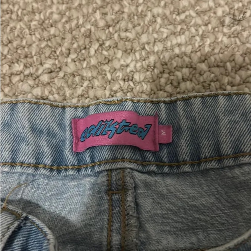 Edikted Light Blue Denim Pants